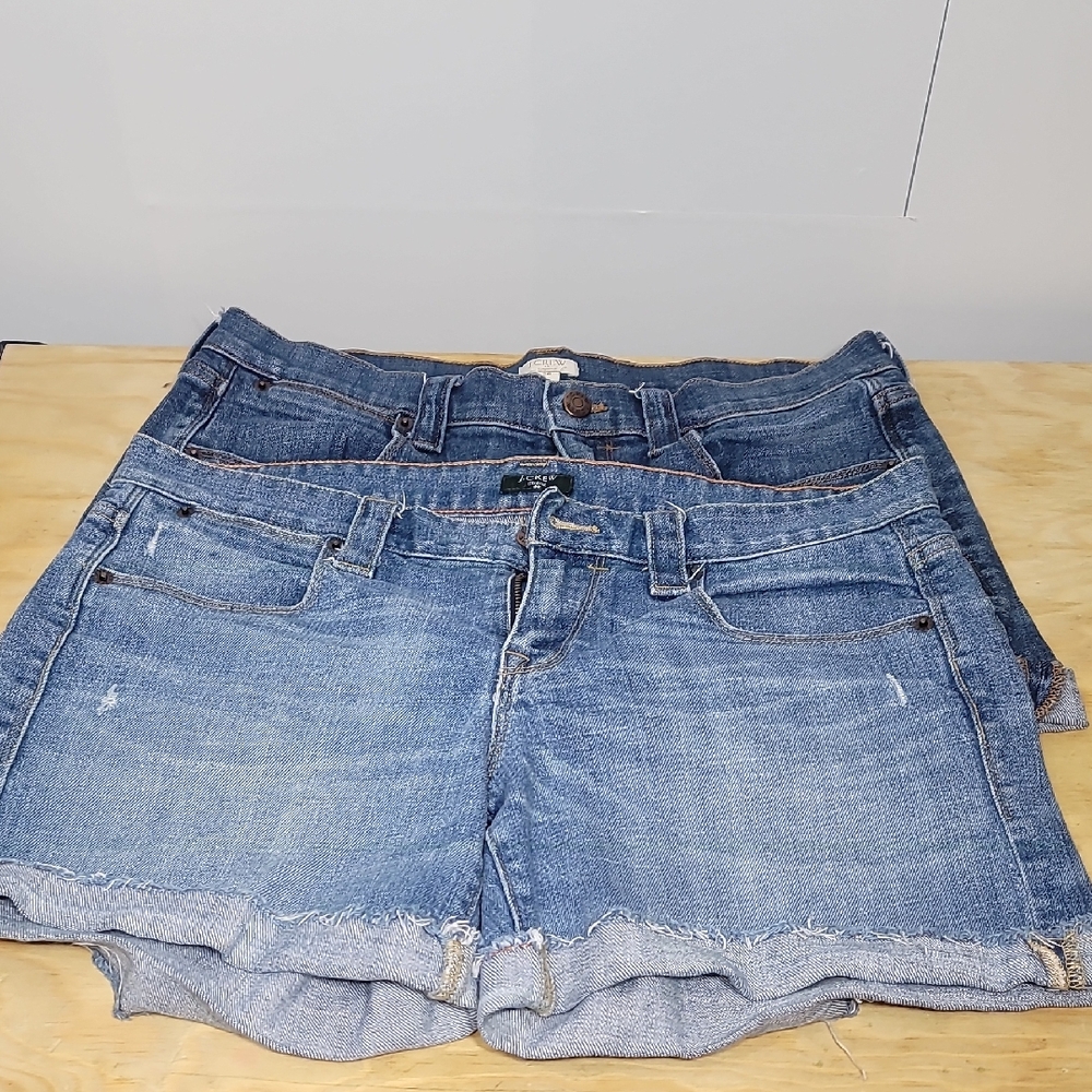 J. Crew Stretch Casual Blue Denim Shorts BUNDLE